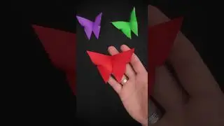 How to Make an Easy Origami Butterfly in less than 1 minute 