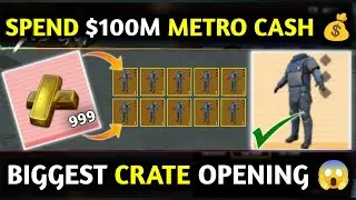 BIGGEST Crate Opening 💰 Spend $100 MILLION METRO CASH 😱 PUBG METRO ROYALE