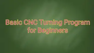 Basic CNC Turning Programming / Basic CNC Programming / Beginners CNC Programming / CNC