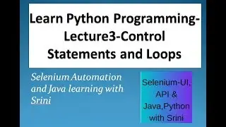 What are loops and Control statements in Python