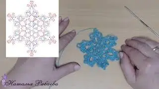 Снежинка ❄ Шаль Новогодняя ❄ часть 2 ❄ мастер класс по вязанию
