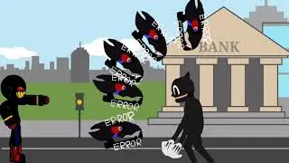 Error sans VS Cartoon cat and anti virus sans,