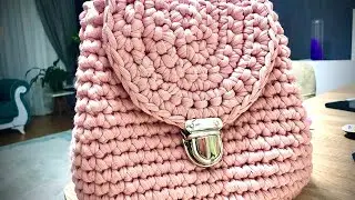 Рюкзак из трикотажной пряжи 