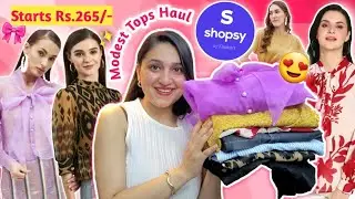 SHOPSY Modest Tops Haul 😍 Starts Rs.265 | Modest Office Tops | Shopsy Haul #shopsy
