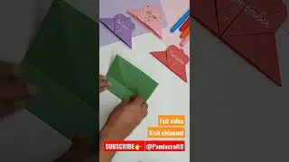 How to make bookmark, heart bookmark, corner bookmark, Valentine's day ideas, paper heart, origami