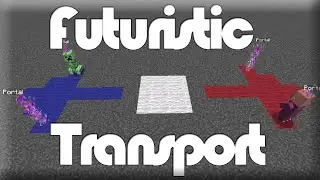 [Concept] Futuristic Transport in Vanilla MC: Jump Pads, Portals & Aircrafts [MC 1.8+]