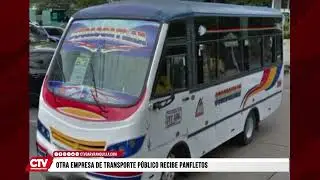 Una nueva empresa de transporte público ha comenzado a recibir panfletos