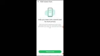 How to create a Secret code in WhatsApp Chat Lock