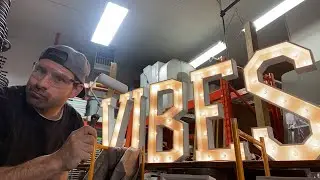 Painting Wood Marquee Letters (Start A Marquee Letter Business)