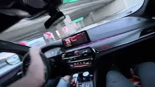 BMW M5 CS drifting