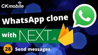 Whatsapp clone with Nextjs and Firebase v9 #28 Send messages