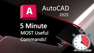 Top 5 MOST Useful Commands in AutoCAD!