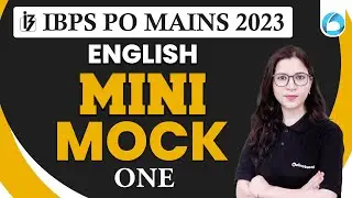 IBPS PO Mains English 2023 | English Mini Mock For IBPS PO 2023 | By Saba Ma'am