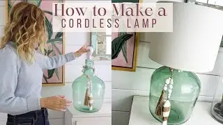 How to Make a Cordless Lamp (Easy DIY)