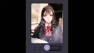 교복 디테일 오지는 AI 만화 필터