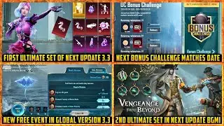🔴 Upcoming Ultimate Sets in BGMI 3.3 | Next Bonus Challenge date | New Hola Buddy spin and More
