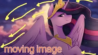 How to make a still image into a moving image that has dimensions