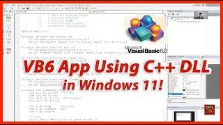 Creating a VB6 App which uses C++ DLL (Compiled with gcc) in Windows 11