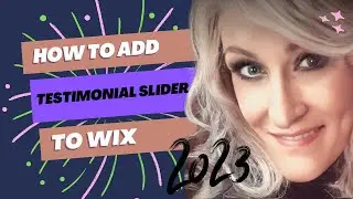 HOW TO ADD A FREE TESTIMONIAL SLIDER TO WIX (2023) 