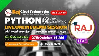 Python for AI with ChatGPT Free Live Demo session By Dr.K.Sudheendra Rao from Raj Cloud Technologies