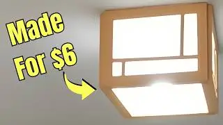 HOW TO MAKE A JAPANESE LANTERN LIGHT SHADE | EASY TO MAKE | INEXPENSIVE #diy #japan