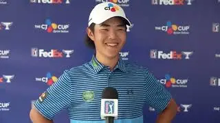 Kris Kim Thursday Flash Interview 2024 THE CJ CUP Byron Nelson © PGA Tour