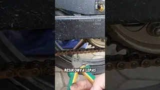 Arah Pasang Klip Sambungan Pengunci Rantai Sepeda Motor #pertamax7 #rantai #kliprantai #mxking