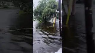Hurricane Helene - Driving on Flooded Streets in Englewood Florida
