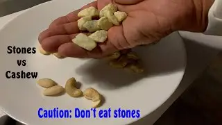 A simple Stop Motion idea : Eating Stones. Stone vs Cashew