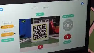 QR code reading by the Robolink ZUMI  robot.