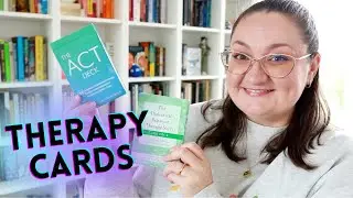 Top 4 therapy card decks for mental health  |  Skills for mental health + wellbeing ACT, DBT, 12S