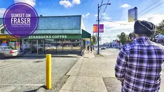 Vancouver Walk 🇨🇦 - Sunset on Fraser, East Van (Narrated)