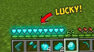 Minecraft But There Are Diamond Lucky Hearts