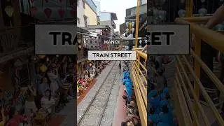 HANOI TRAIN STREET #travel #hanoi #trainstreet