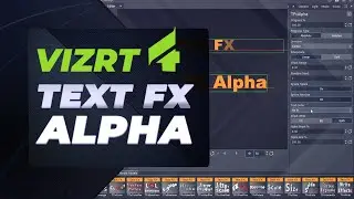Vizrt 4 Text FX Alpha Plugin tutorial