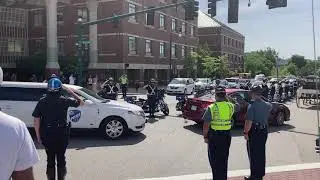 Worcester Ma Funeral procession 6-10-2021 pt 2