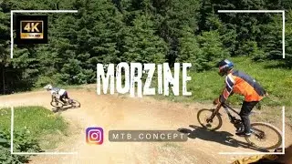 VTT DH DANS LES VIRAGES DE MORZINE