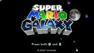 Super Mario Galaxy Menu Screen | Roblox Studio