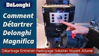 How to Descale Delonghi Magnifica S Infuser Maintenance Complete Cleaning Light On #delonghi