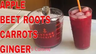How to make apple, carrots, beets and ginger juice and his Benefits. ABCG juice.