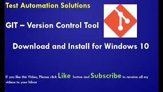 GIT Download and Install for Windows 10