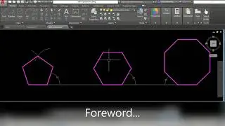How to construct a Pentagon & Hexagon Using a Side and a Semi-Circle