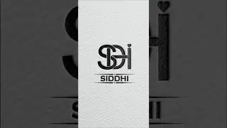 Siddhi name logo design ✨✨ #shorts #shortvideo #logo #corel #trending #art #graphicdesign #siddhi