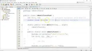 Java Identifiers Tutorial