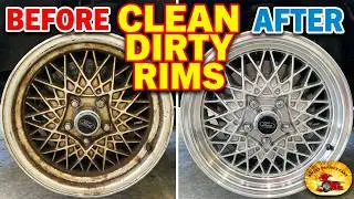 How To Clean the DIRTIEST WHEELS & RIMS Even Baked on Brake Dust