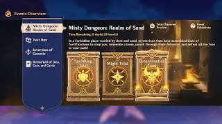 Sprouting & Might & Determination Trial | Mist Dungeon: Realm of Sand | Genshin Impact