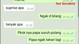 Chat WA MAMA Di Ceraikan Oleh PAPA kwkkw 