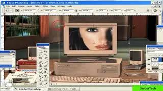 How to use Paste into in photoshop