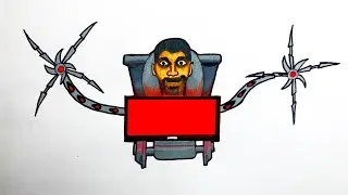 Drawing Toilet TV with tentacles from Skibidi Toilet 70 Part 2