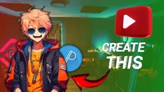 How to make cartoon character like tube sensei| Anime cartoon video with mobile (In 4 min)